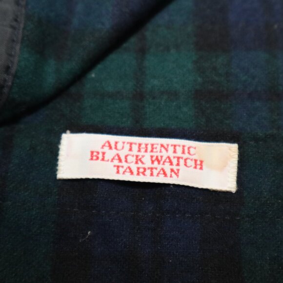 Pendleton Mens Fireside Black Watch Tartan Wool Button Down Shirt Blue Green Med - Picture 7 of 11